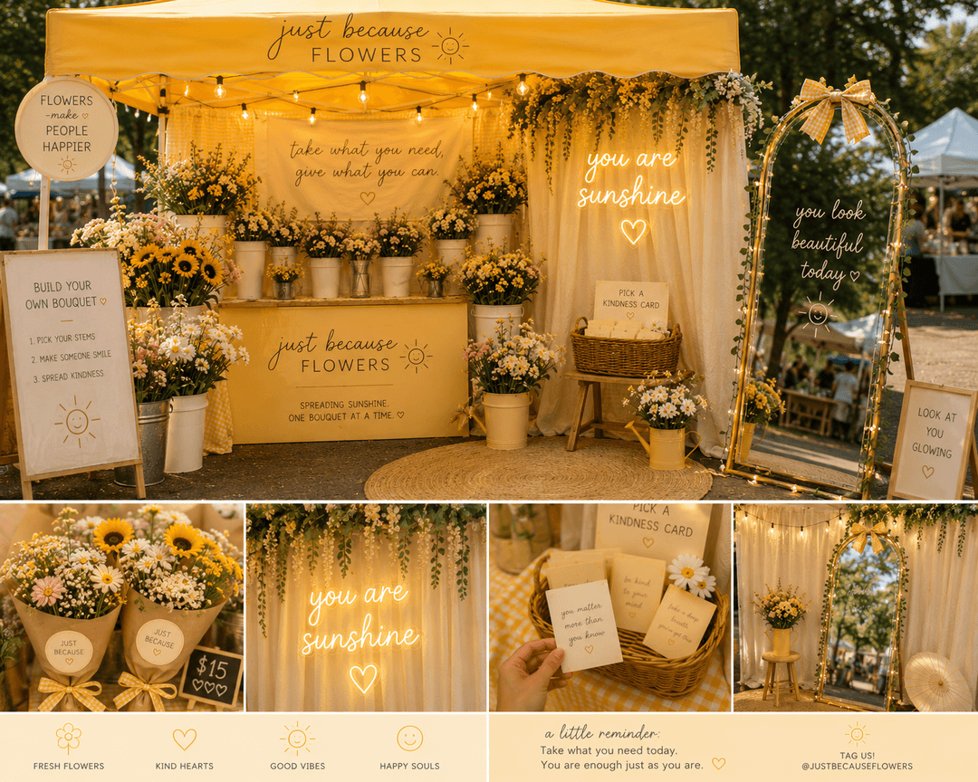 Just Because Flowers brand world